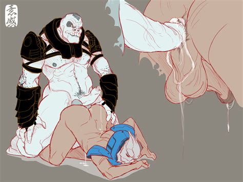 Rule 34 Crossover Fydbac Garrus Vakarian Gay Gears Of War Locust Horde Mass Effect Raam Turian