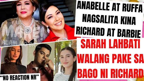 Mare Ruffa Nagsalita Na Sa Richard At Barbie Sarah Lahbati Walang