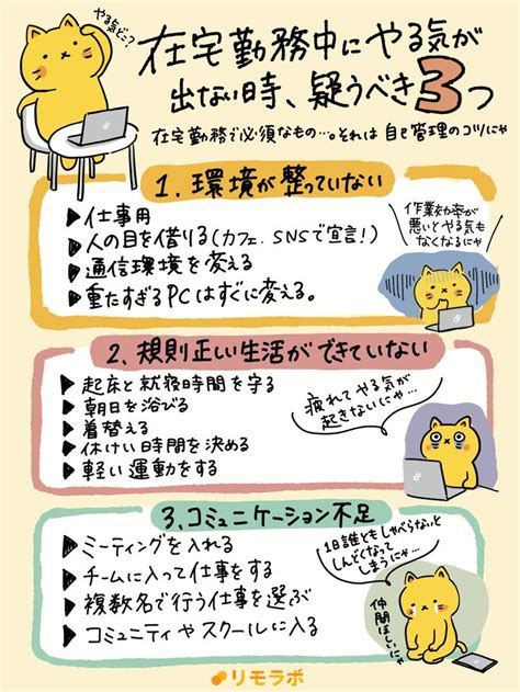 リモにゃん｜フリーランス応援ネコ🐱 Remolabo On X 自己改善 仕事 モチベーション ティーチング