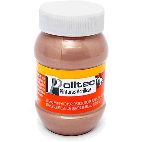 Compra Politec Pintura Acr Lica Met Lica L Nea Ml Bronce