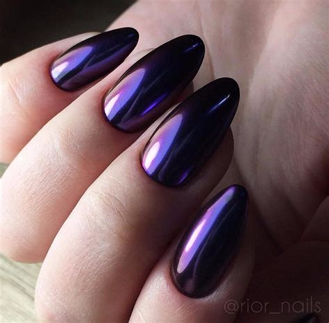 Картинки по запросу серо фиолетовый маникюр шеллак | Purple chrome ...