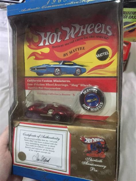 1969 Hot Wheels Authentic Commemorative Replica Twin Mill Red Purple