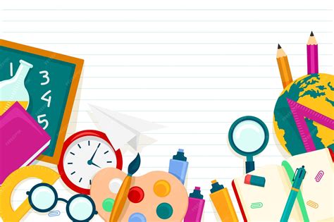 Premium Vector | Flat back to school background
