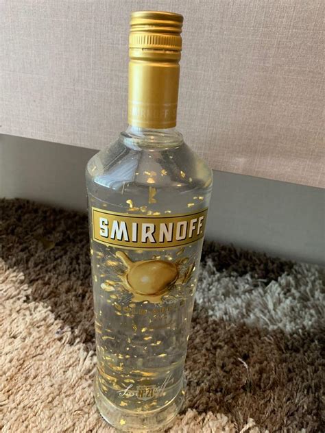 Smirnoff Gold Flakes Food Drinks Alcoholic Beverages On Carousell