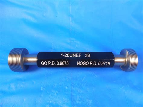 NEW 1 20 UNEF 3B THREAD PLUG GAGE 1 00 GO NO GO P D S 9675 9719