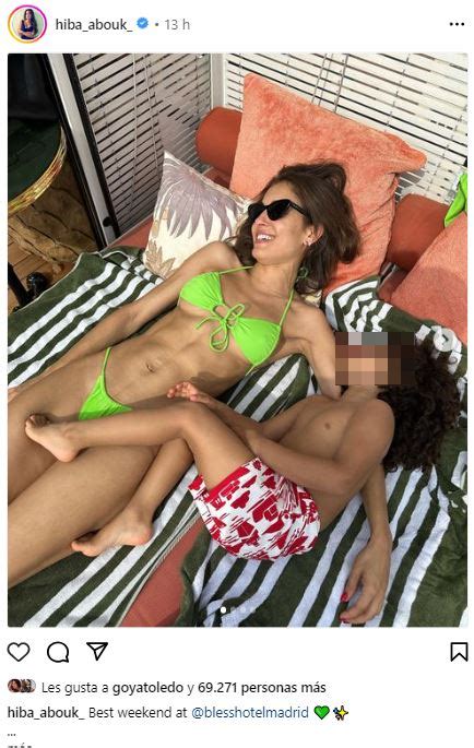 Hiba Abouk Presume De Cuerpazo En Bikini Junto A Uno De Sus Hijos