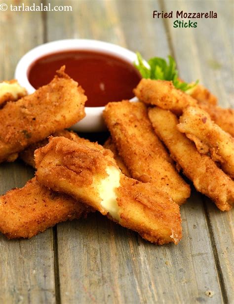 Fried Mozzarella Sticks Homemade Fried Cheese Sticks Recipe By Tarla