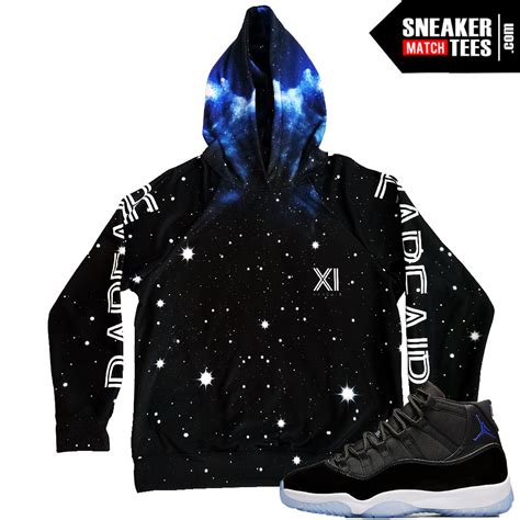 Jordan 11 Space Jam Hoodie Sweatshirt | Sneaker Match Tees