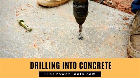 How To Drill Into Concrete Without A Hammer Drill