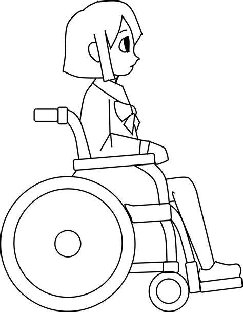 drawing of wheel chair 8