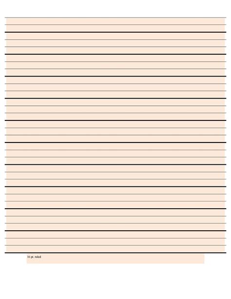 Thick Lined Paper Printable Pdf - Printable Free Templates