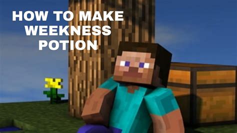 How To Make Weakness Potion In Minecraft Minecraft Ma Ham Weakness