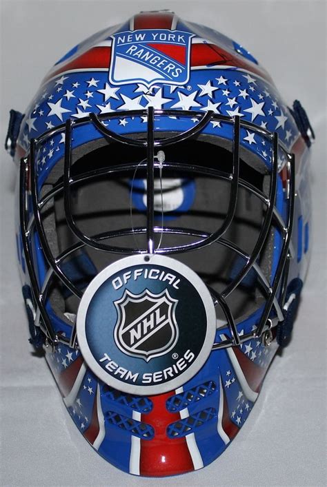 Henrik Lundqvist Signed Rangers Full Size Goalie Mask Steiner Coa