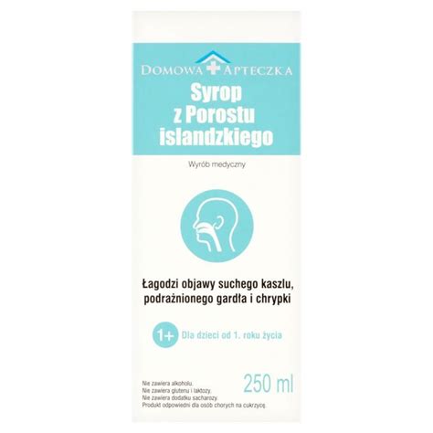 Syrop Z Porostu Islandzkiego 250 Ml Kaszel Suchy Kaszel Zdrowie