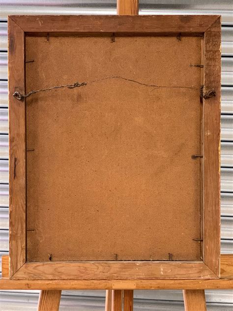 Original Circa 1950s Oil On Canvas Nude Portrait Of A Ladt Signed Abdul