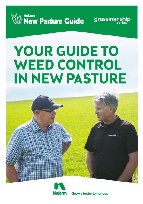 Pdf Your Guide To Weed Control In New Pasture 3 In New Grass Many Believe That If The Weeds