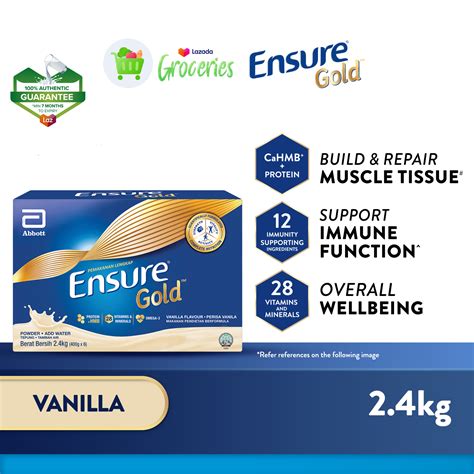 Ensure Gold Vanilla 2 4kg 6 X 400g BIB Lazada