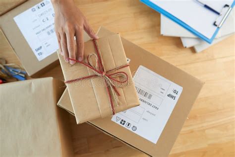 Sending gifts stock image. Image of express, person, shipment - 92664419