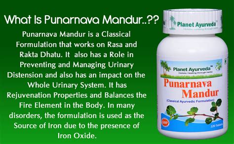 Buy Planet Ayurveda Punarnava Mandur Tablets Tablets Pack Of