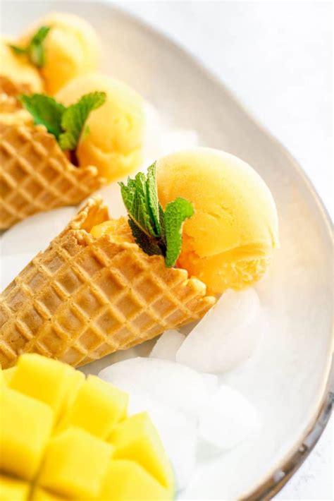 Mango Sorbet Recipe Grandbaby Cakes