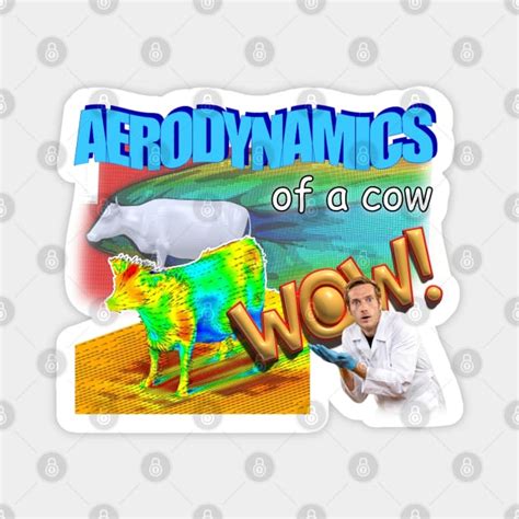 Aerodynamics Of A Cow Physics Meme - Aerodynamics - Magnet | TeePublic