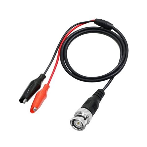 Bnc Q To Dual Alligator Clip Oscilloscope Test Probe Leads