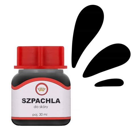 Szpachla Pasta do Skóry Płynny Renowator Renoskór 30ml Czarny REN SZP