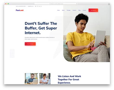 Fastnet Free Internet Service Provider Website Template Colorlib