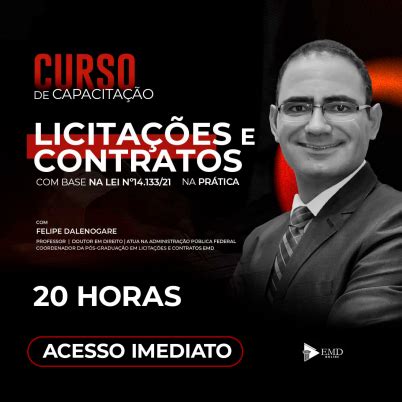 Curso De Capacita O Em Licita Es E Contratos Base Na Lei N