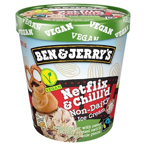 Ben And Jerrys Non Dairy Netflix And Chilled Ice Cream 465ml Tesco