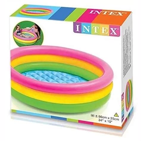 Piscina Infl Vel Infantil Por Do Sol Beb Litros Intex