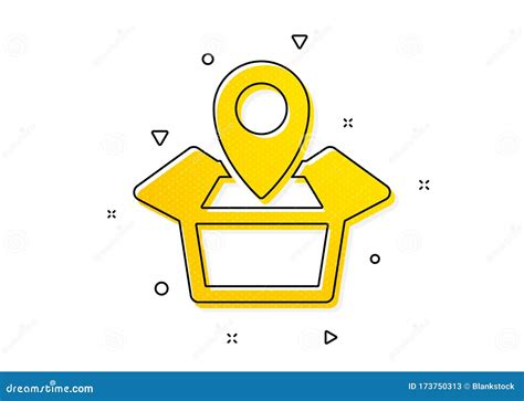 Package Tracking Icon Delivery Monitoring Vector Stock Vector