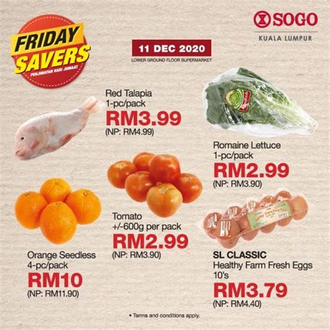 11 Dec 2020 SOGO Supermarket Friday Savers Promotion EverydayOnSales