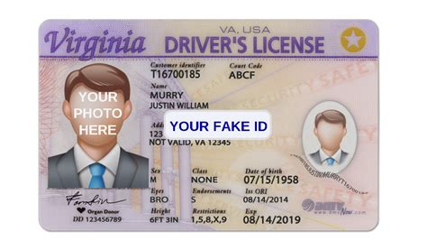 Virginia Fake Id Template Your Fake Id Templates