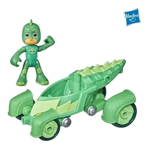 Pj Masks Gekko Con Veh Culo M Vil Verde De Hasbro Env O Gratis