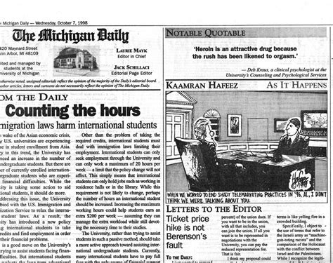 THE MICHIGAN DAILY - October 7, 1998