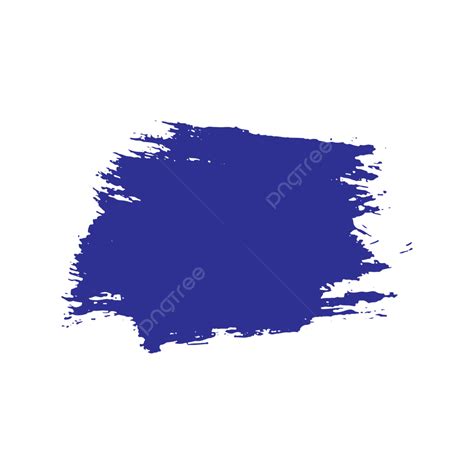 Pincel De Tinta De Pintura De Color Azul Oscuro De Vector Png Cepillo