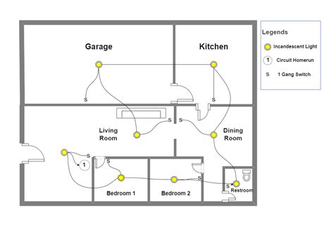 Efficient Lighting Layout Plan