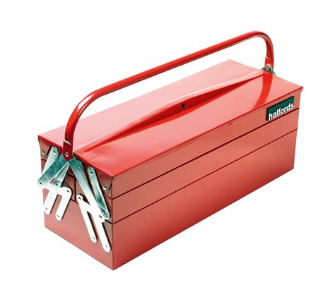 Halfords Professional Cantilever Tool Box Red Trays Heavy Duty Metal