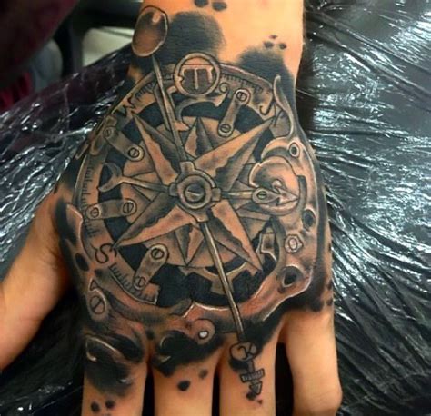 Steampunk Tattoo on Hand for Men Tattoo Idea | Steampunk tattoo ...