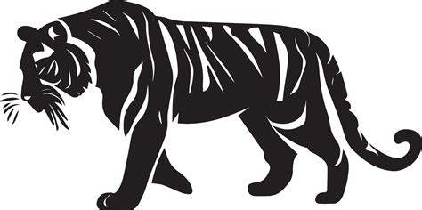 Tiger vector silhouette illustration, Tiger Clip art 27543499 Vector ...