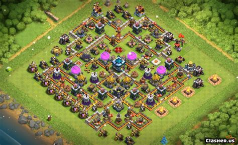 Town Hall 13 Th13 Farmtrophy Base V46 Anti Edrag Icegolem With