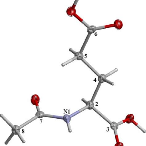 Chemical Structure Of N Acetyl L Glu Drawn With Chem Sketch C Is