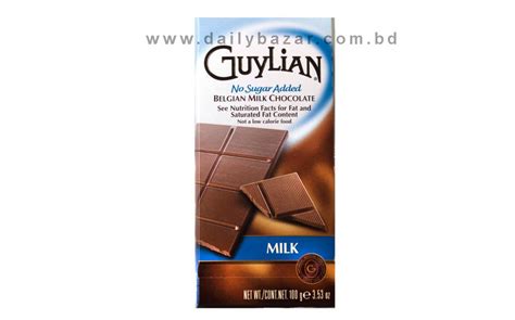 GUYLIAN No Sugar Added MILK Chocolate Bar 100 gm - Daily Bazar - Retail ...