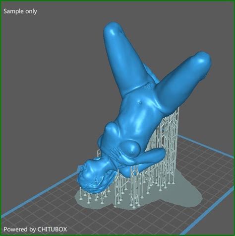 Chaimee Nude Erotic Figurine For 3D Printing Pin Up Miniature Nsfw 3d Printer Stl Female