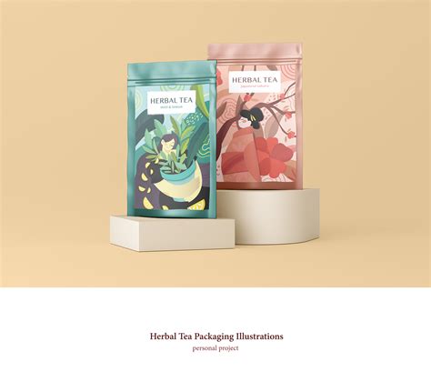 Tea Packaging Illustrations On Behance