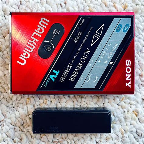 Rare Sony Wm F Walkman Cassette Player Super Rare Red Reverb