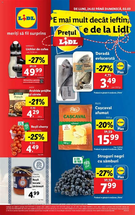 Catalog Lidl: Ofertă actuală din 24.02.2025 - Oferta produse • De pe 24