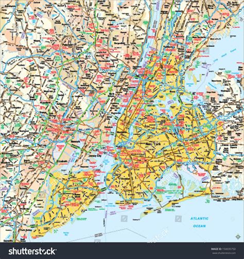 6,821 New York Road Map Images, Stock Photos & Vectors | Shutterstock