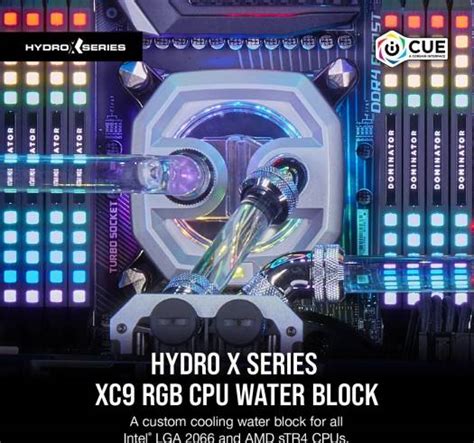 Corsair Hydro X Series XC9 RGB CPU Water Block 2066 STR4 CX 9010001